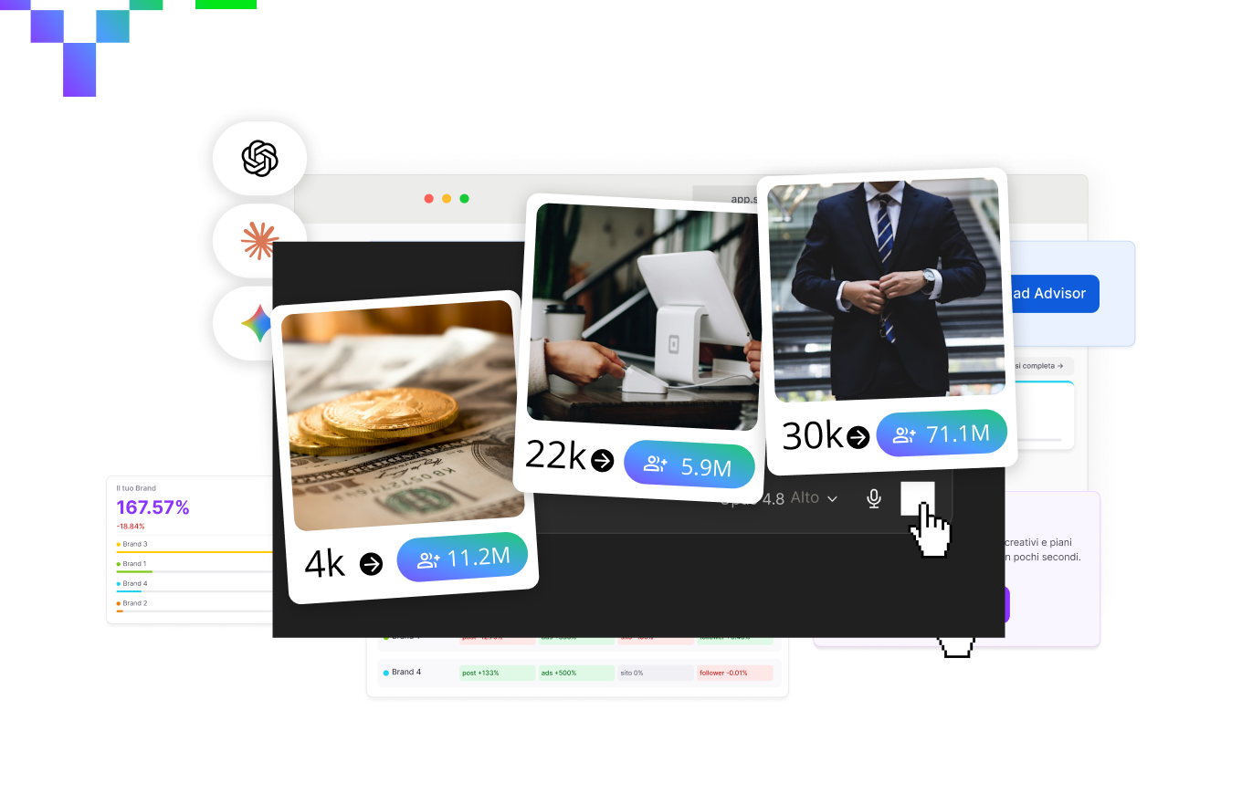 Strateego dashboard and AI chat