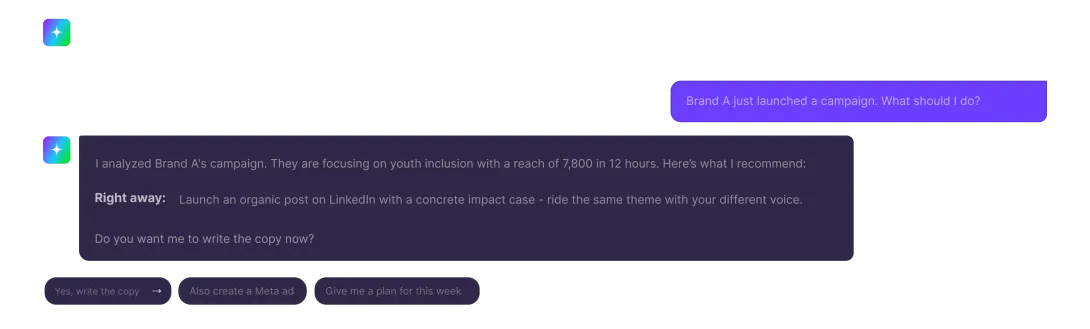 Strateego.ai - Example Advisor chat